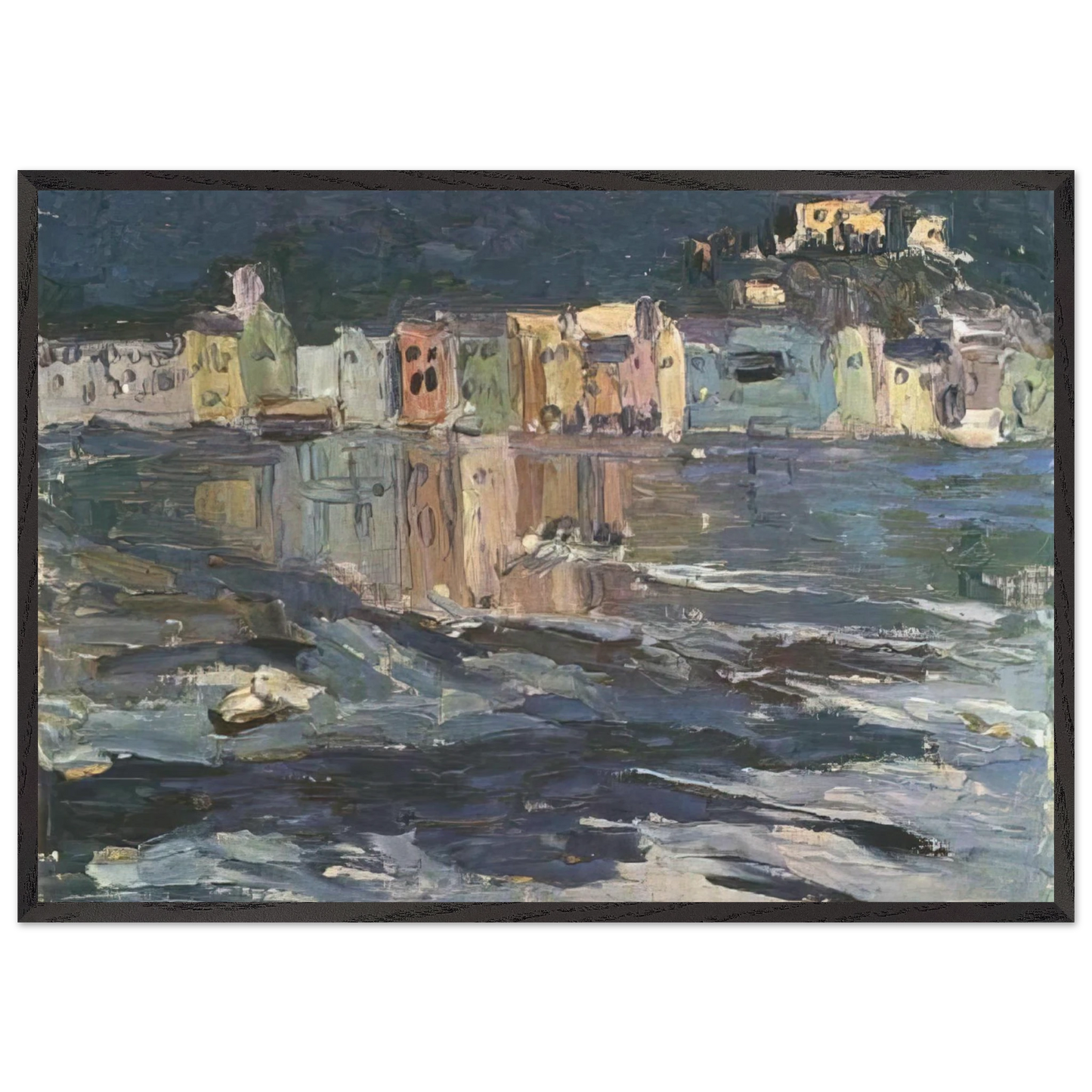 SANTA MARGUERITE 1906 - Wassily Kandinsky Framed Art Print – Black Wooden Frame - Default Title - -Framed Art Print