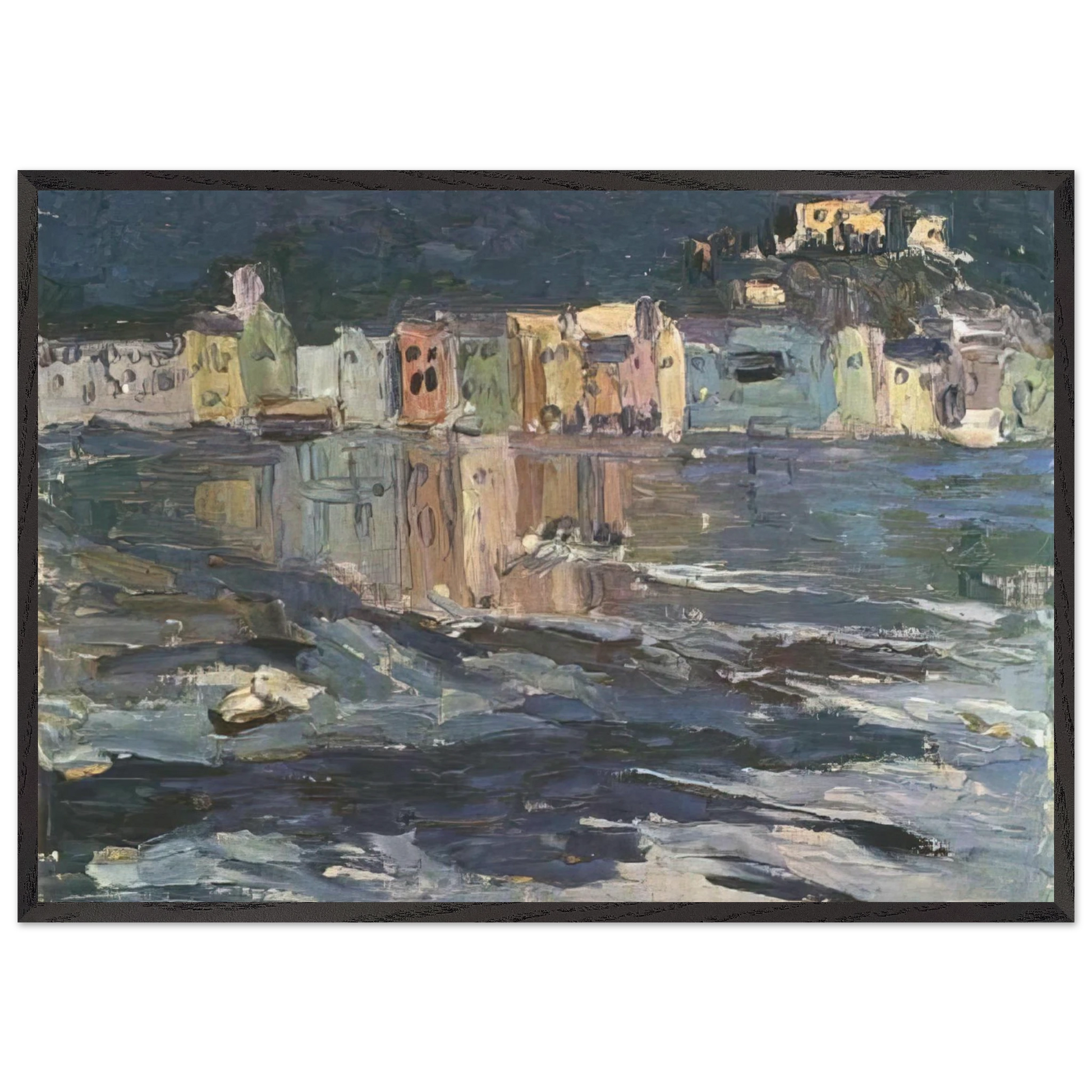 SANTA MARGUERITE 1906 - Wassily Kandinsky Framed Art Print – Black Wooden Frame - Default Title - -Framed Art Print