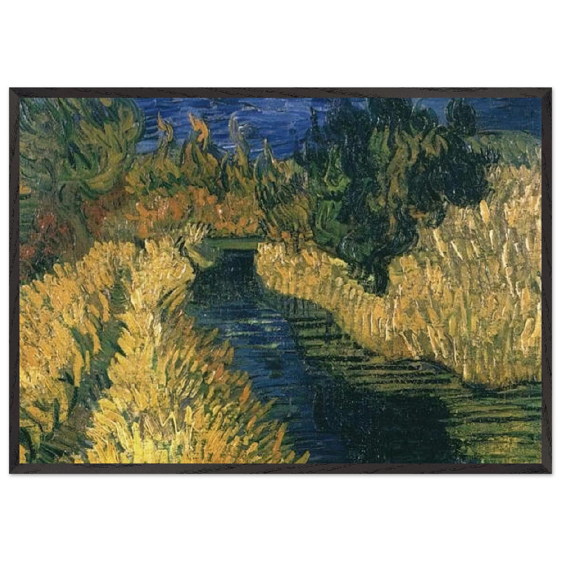The Little Stream - Vincent van Gogh Framed Art Print – Black Wooden Frame - Default Title - -Framed Art Print