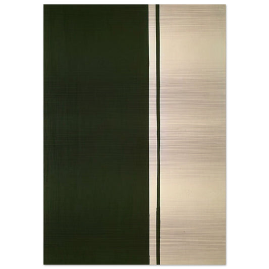 Black Fire I - Barnett Newman Brushed Aluminum Print - 70x100 cm / 28x40 inches | Barnett Newman Aluminum Print | Barnett Newman Prints