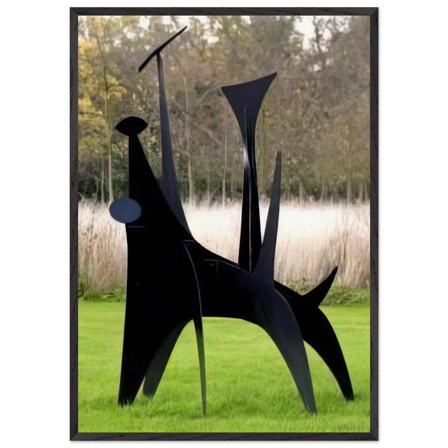 THE DOG - Alexander Calder Framed Art Print – Black Wooden Frame - Default Title - -Framed Art Print