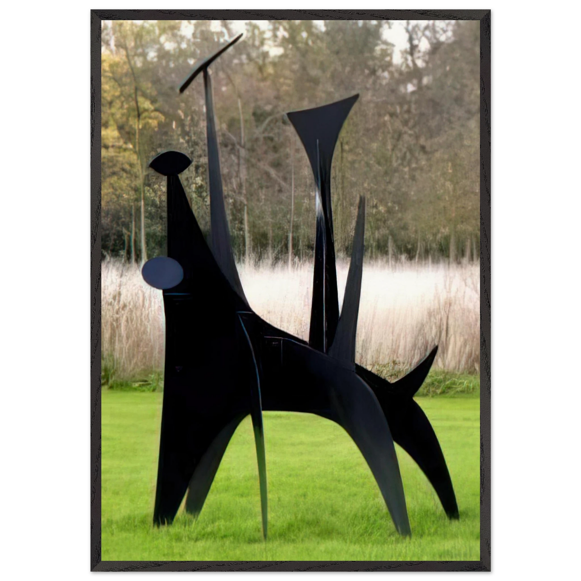 THE DOG - Alexander Calder Framed Art Print – Black Wooden Frame - Default Title - -Framed Art Print