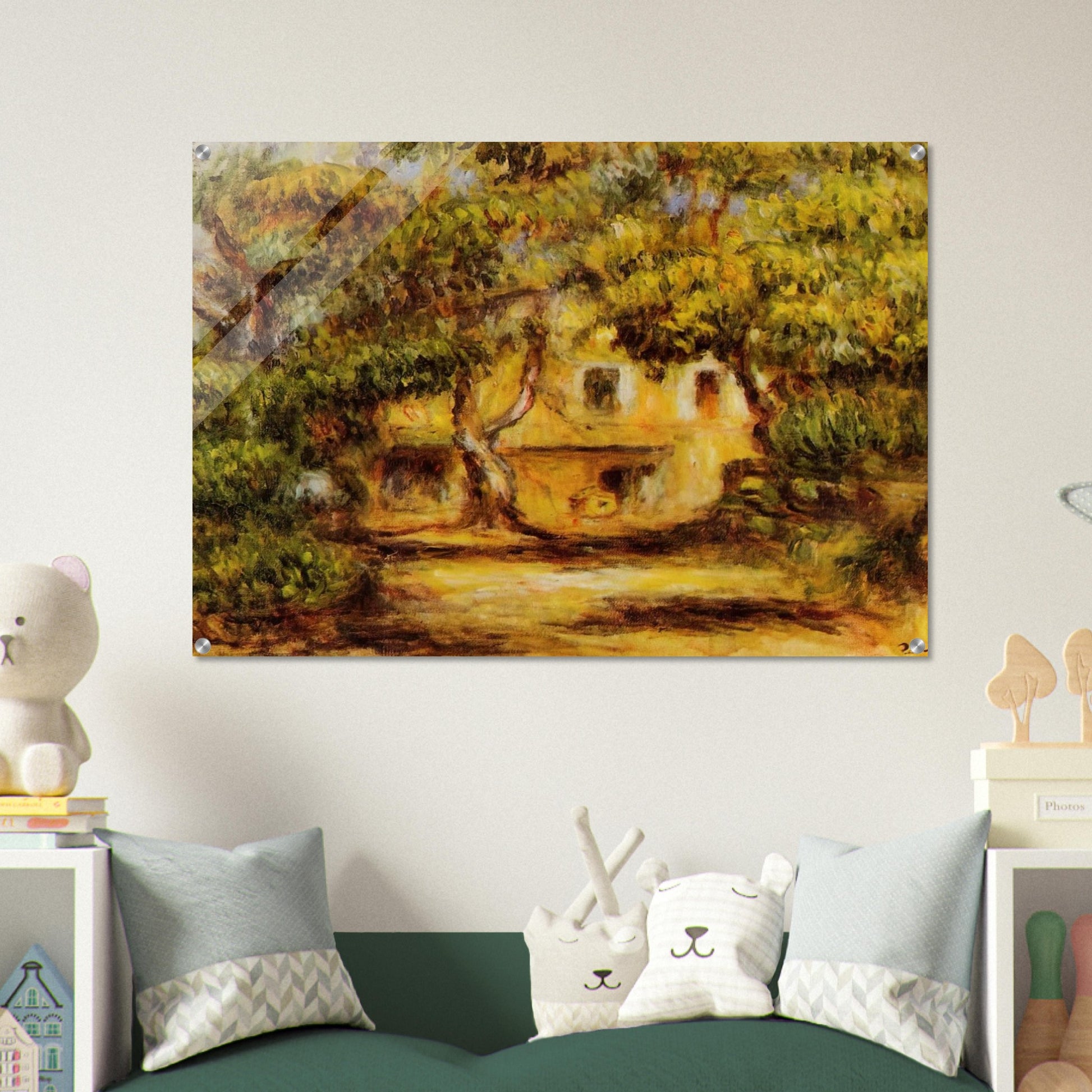 The Farm at Collettes - Pierre-Auguste Renoir Acrylic Print - 70x100 cm / 28x40″ inches