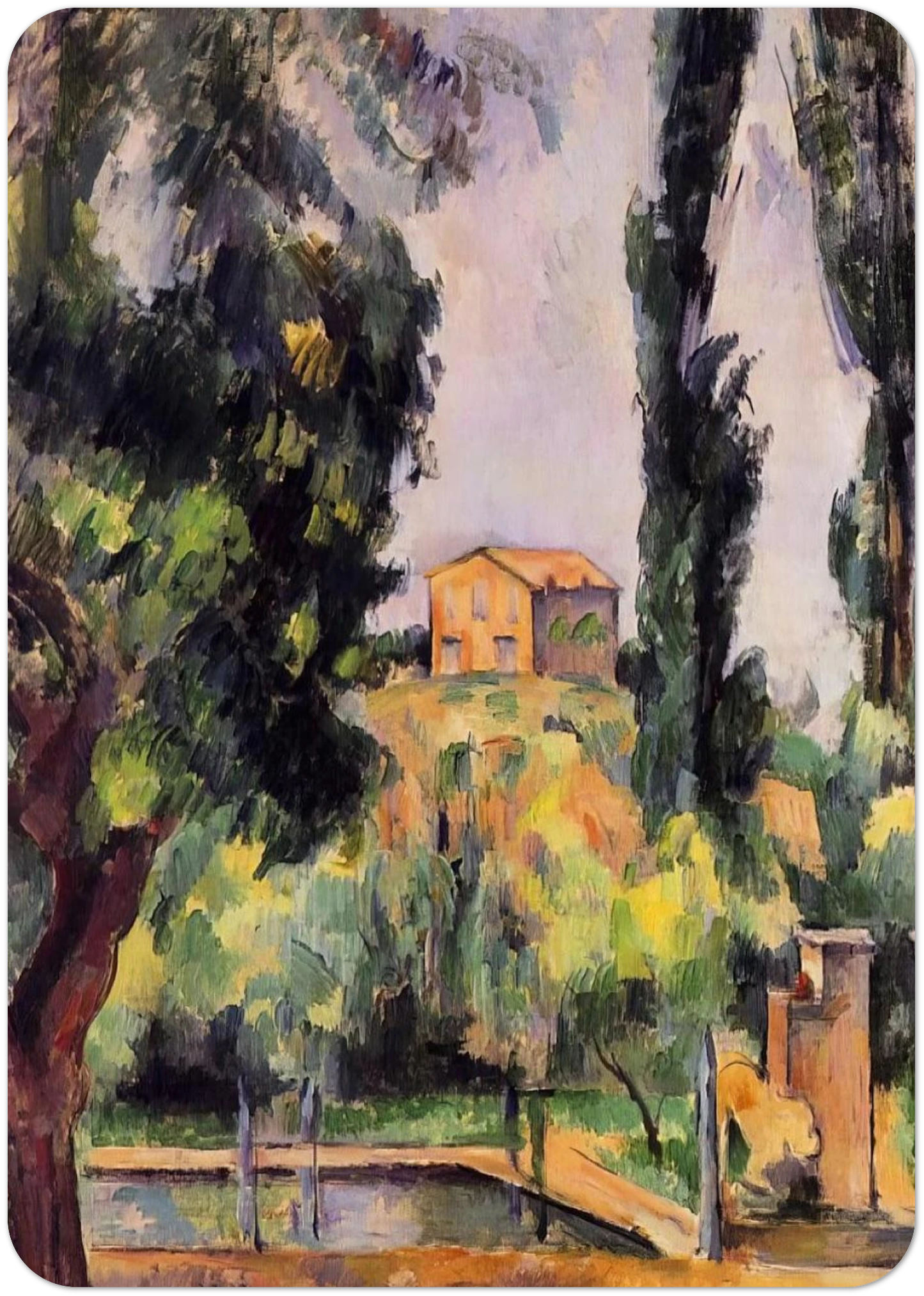 Jas de Bouffan By Paul Cézanne Pack of 10 Post Cards | Paul Cézanne Post Cards | A6 (10.5 x 14.8 cm) - 4.1 x 5.8 inches