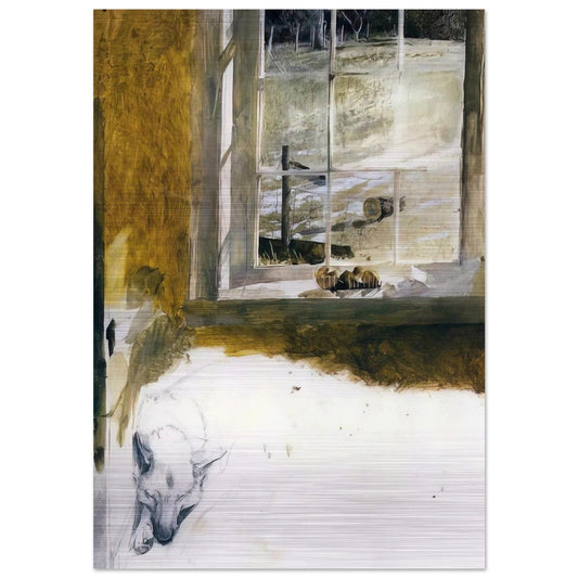GROUNDHOG DAY 3 - Andrew Wyeth Brushed Aluminum Print - 70x100 cm / 28x40 inches | Andrew Wyeth Aluminum Print | Andrew Wyeth Prints