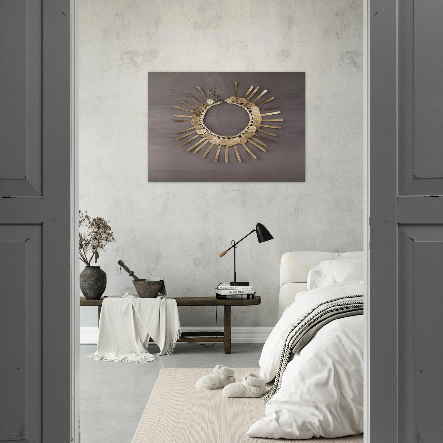 NECKLACE 1937 - Alexander Calder Brushed Aluminum Print - 70x100 cm / 28x40 inches | Alexander Calder Aluminum Print | Alexander Calder Prints