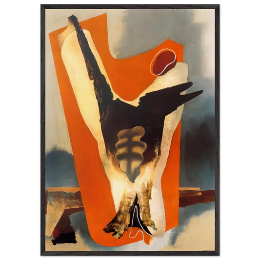 THE FUNERAL OF ROMANTICISM AESTHETIC TRANSFIGURATION 1934 - Enrico Prampolini Framed Art Print – Black Wooden Frame - Default Title - -Framed Art Print