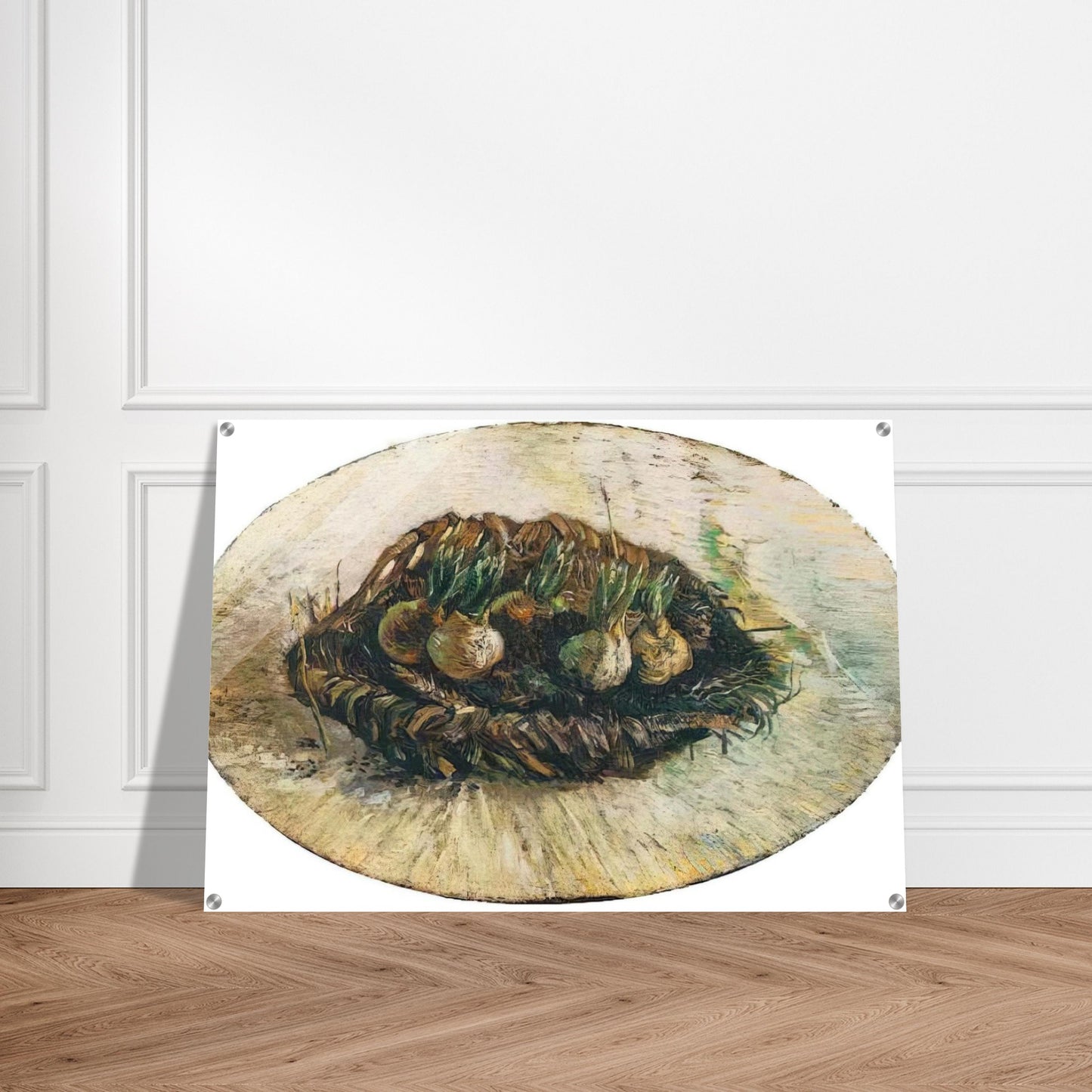 Basket of Sprouting Bulbs - Vincent van Gogh Acrylic Print - 70x100 cm / 28x40″ inches