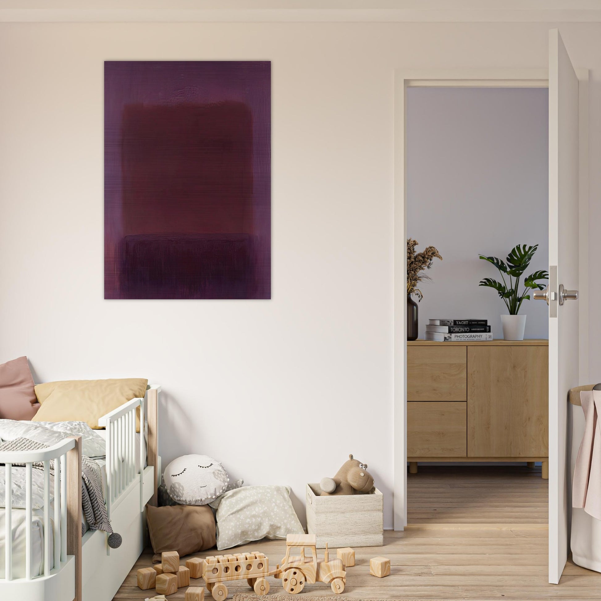 Purple Brown - 1957 - Mark Rothko Brushed Aluminum Print - 70x100 cm / 28x40 inches | Mark Rothko Aluminum Print | Mark Rothko Prints