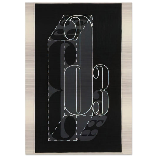 6 AND 3 1931 - Josef Albers Brushed Aluminum Print - 70x100 cm / 28x40 inches | Josef Albers Aluminum Print | Josef Albers Prints