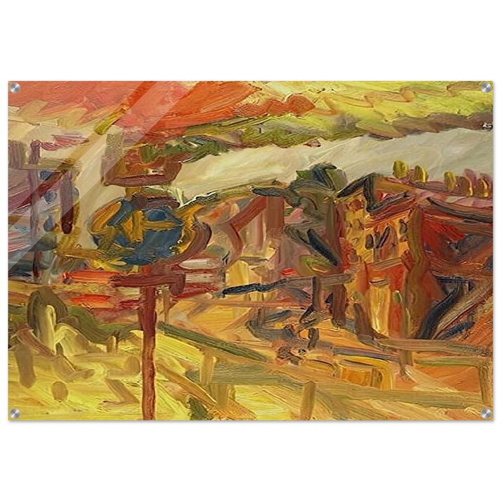 THE AWNING - Frank Auerbach Acrylic Print - 70x100 cm / 28x40″ inches