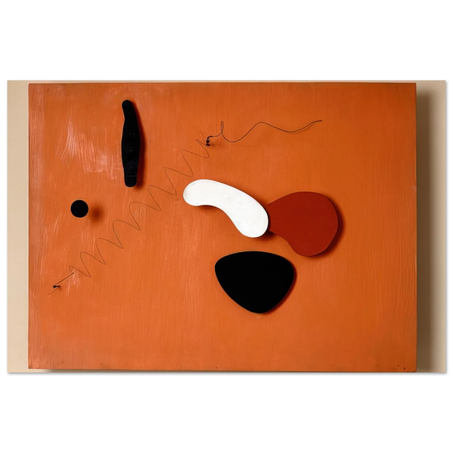 Alexander Calder - THE ORANGE PANEL 1936 Fine Art Poster - 40x60 cm / 16x24 inches