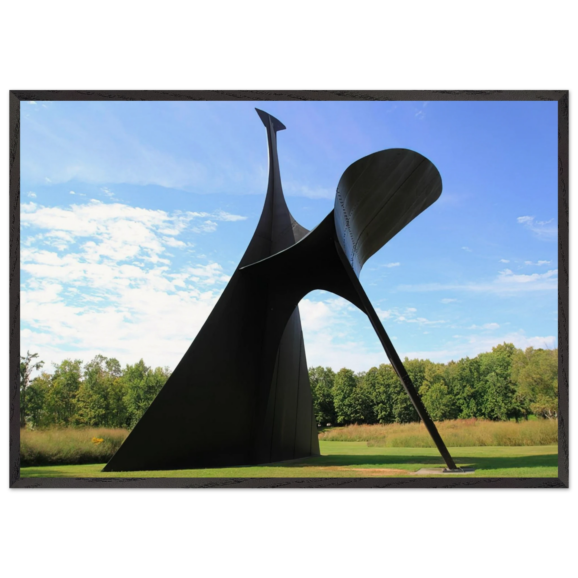 THE ARCH 1975 - Alexander Calder Framed Art Print – Black Wooden Frame - Default Title - -Framed Art Print