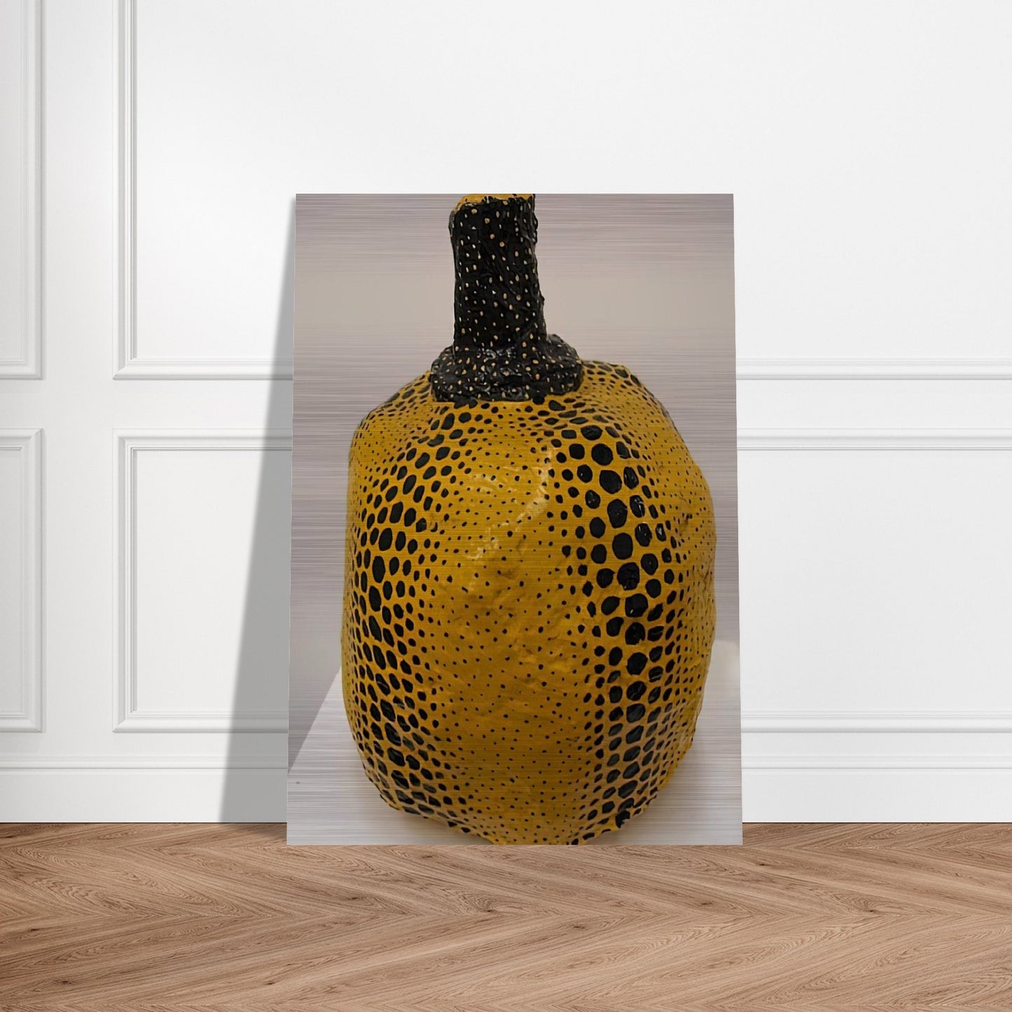 PUMPKIN 1983 - Yayoi Kusama Brushed Aluminum Print - 70x100 cm / 28x40 inches | Yayoi Kusama Aluminum Print | Yayoi Kusama Prints