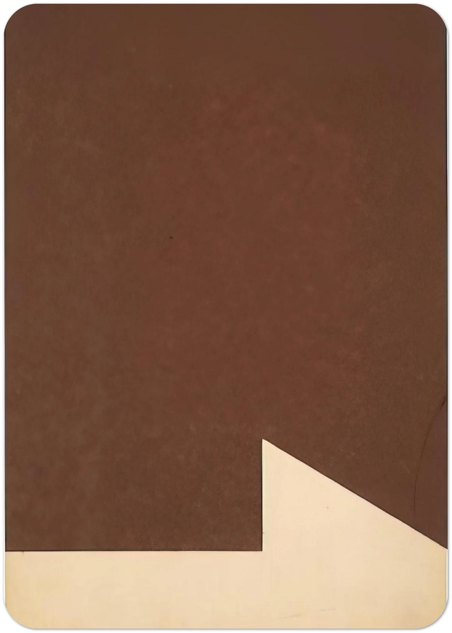 Brown and White By Ellsworth Kelly Pack of 10 Post Cards | Ellsworth Kelly Post Cards | A6 (10.5 x 14.8 cm) - 4.1 x 5.8 inches