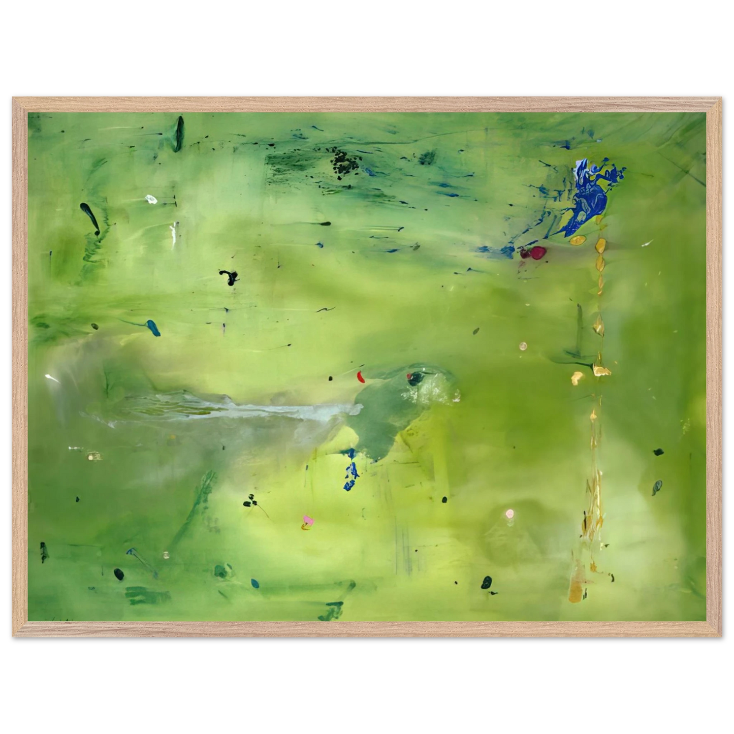 Helen Frankenthaler - A Green Thought in a Green Shade - 1981 Wall art - A1 (59.4 x 84.1  cm) - Fine Art Poster - -