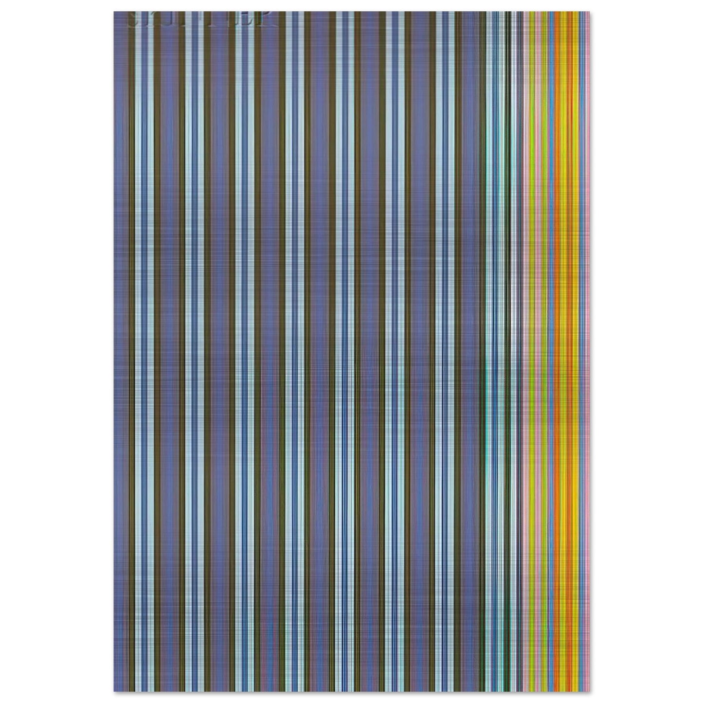 Jack-in-the-Box - 1969 - Gene Davis Brushed Aluminum Print - 70x100 cm / 28x40 inches | Gene Davis Aluminum Print | Gene Davis Prints