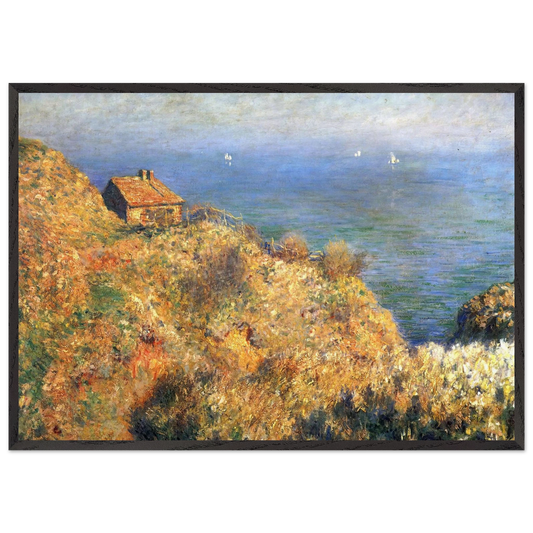 Fishermans House at Varengeville - claude monet Framed Art Print – Black Wooden Frame - Default Title - -Framed Art Print