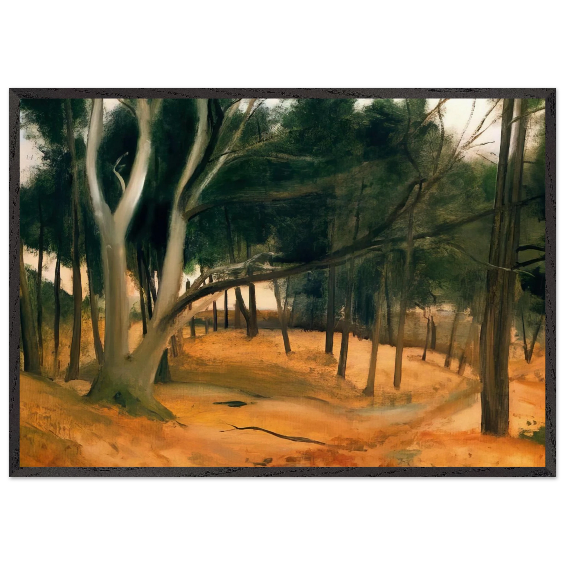 THE PATH OF FOREST 1928 - Andre Derain Framed Art Print – Black Wooden Frame - Default Title - -Framed Art Print