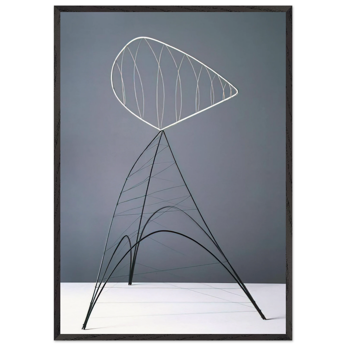 HOLLOW EGG 1939 - Alexander Calder Framed Art Print – Black Wooden Frame - Default Title - -Framed Art Print