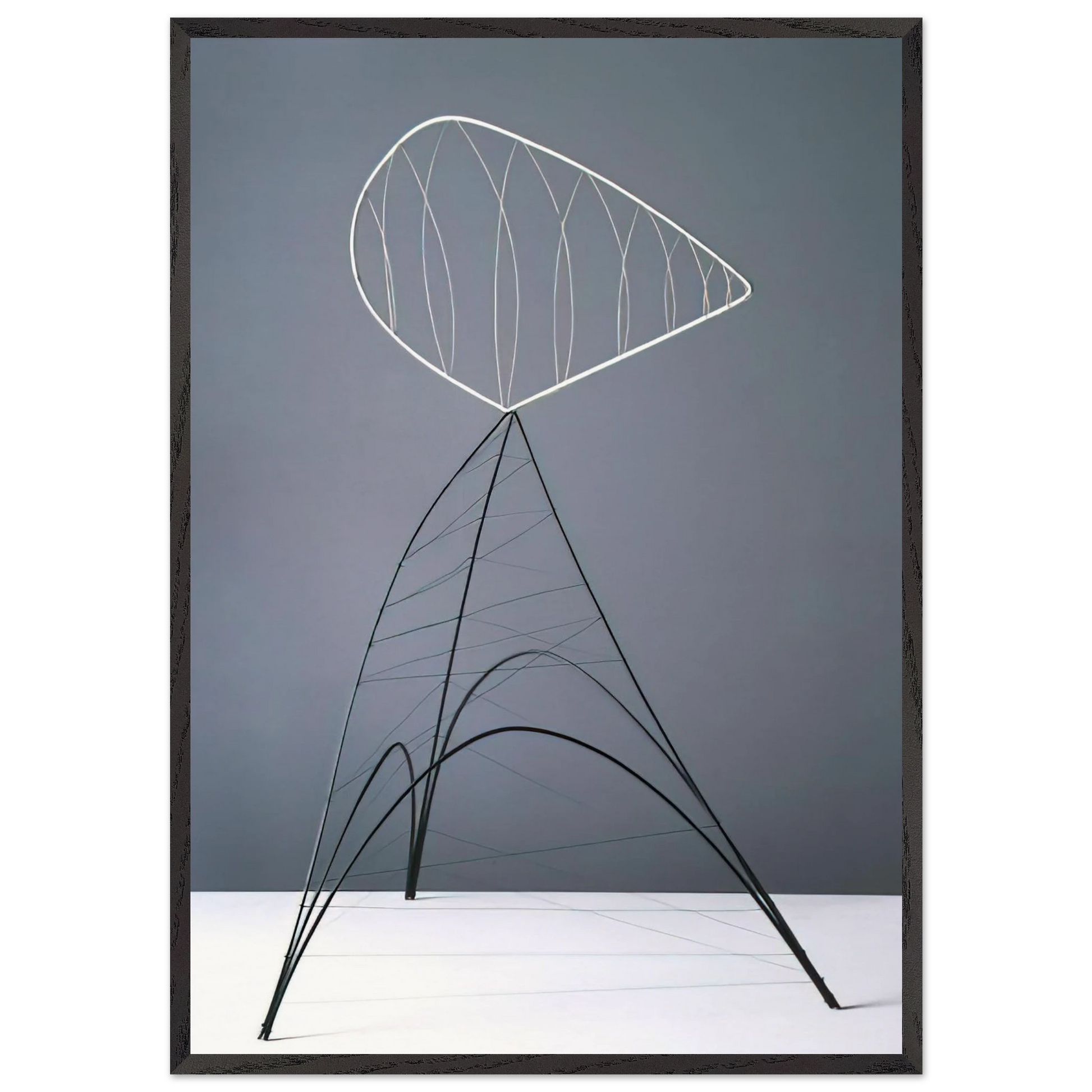 HOLLOW EGG 1939 - Alexander Calder Framed Art Print – Black Wooden Frame - Default Title - -Framed Art Print