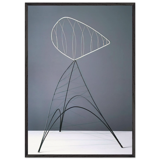 HOLLOW EGG 1939 - Alexander Calder Framed Art Print – Black Wooden Frame - Default Title - -Framed Art Print