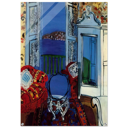 OPEN WINDOW 1928 - Raoul Dufy Acrylic Print - 70x100 cm / 28x40″ inches