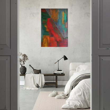 Landslide - 1978 - John Hoyland Brushed Aluminum Print - 70x100 cm / 28x40 inches | John Hoyland Aluminum Print | John Hoyland Prints