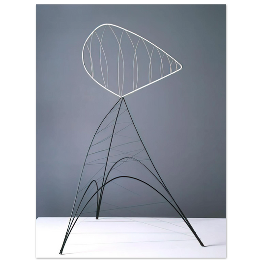 Alexander Calder - HOLLOW EGG 1939 Fine Art Poster - 13x18 cm / 5x7 inches
