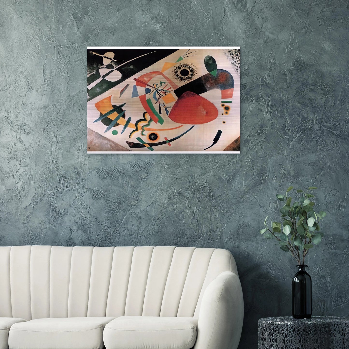 RED SPOT II 1921 - Wassily Kandinsky Brushed Aluminum Print - 70x100 cm / 28x40 inches | Wassily Kandinsky Aluminum Print | Wassily Kandinsky Prints