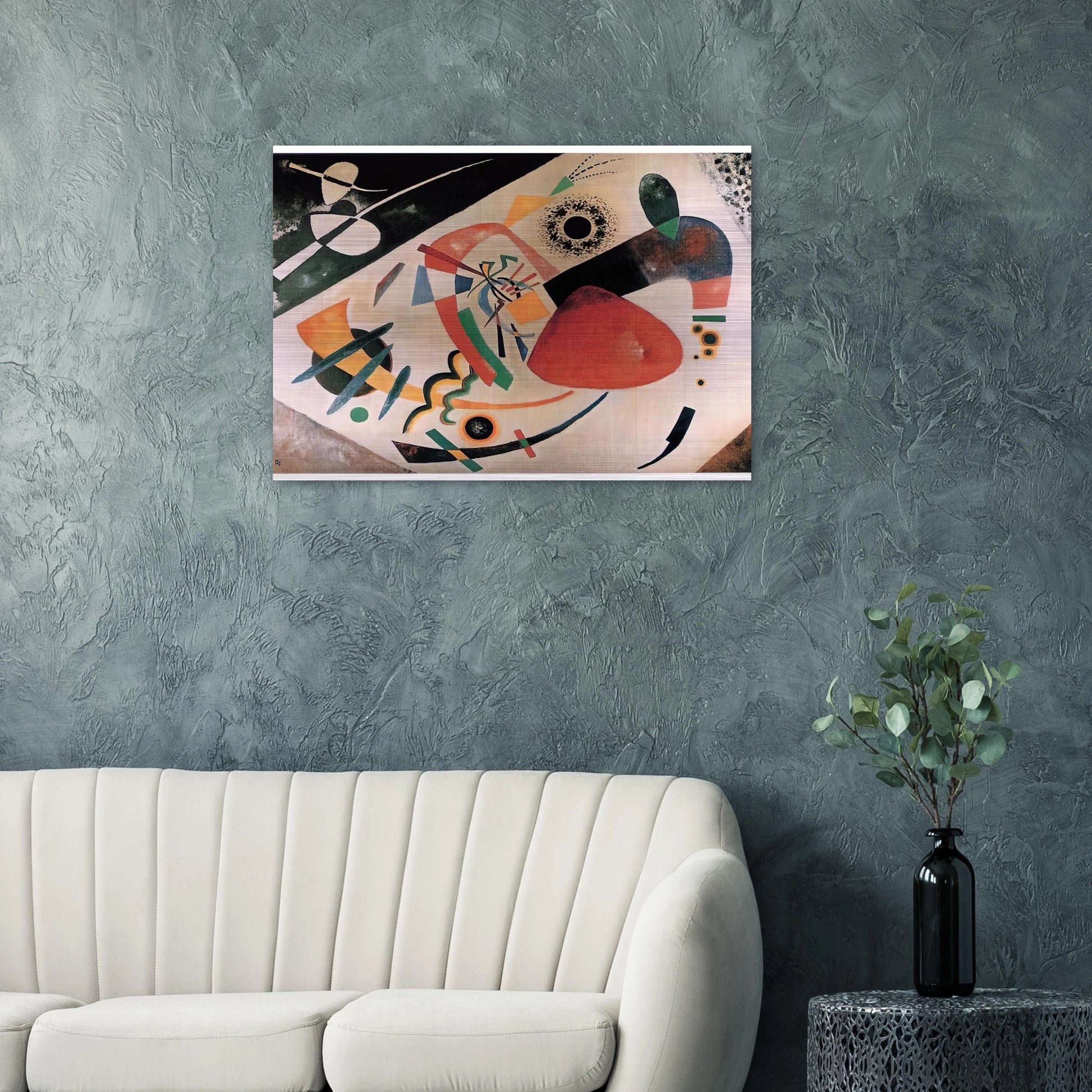 RED SPOT II 1921 - Wassily Kandinsky Brushed Aluminum Print - 70x100 cm / 28x40 inches | Wassily Kandinsky Aluminum Print | Wassily Kandinsky Prints