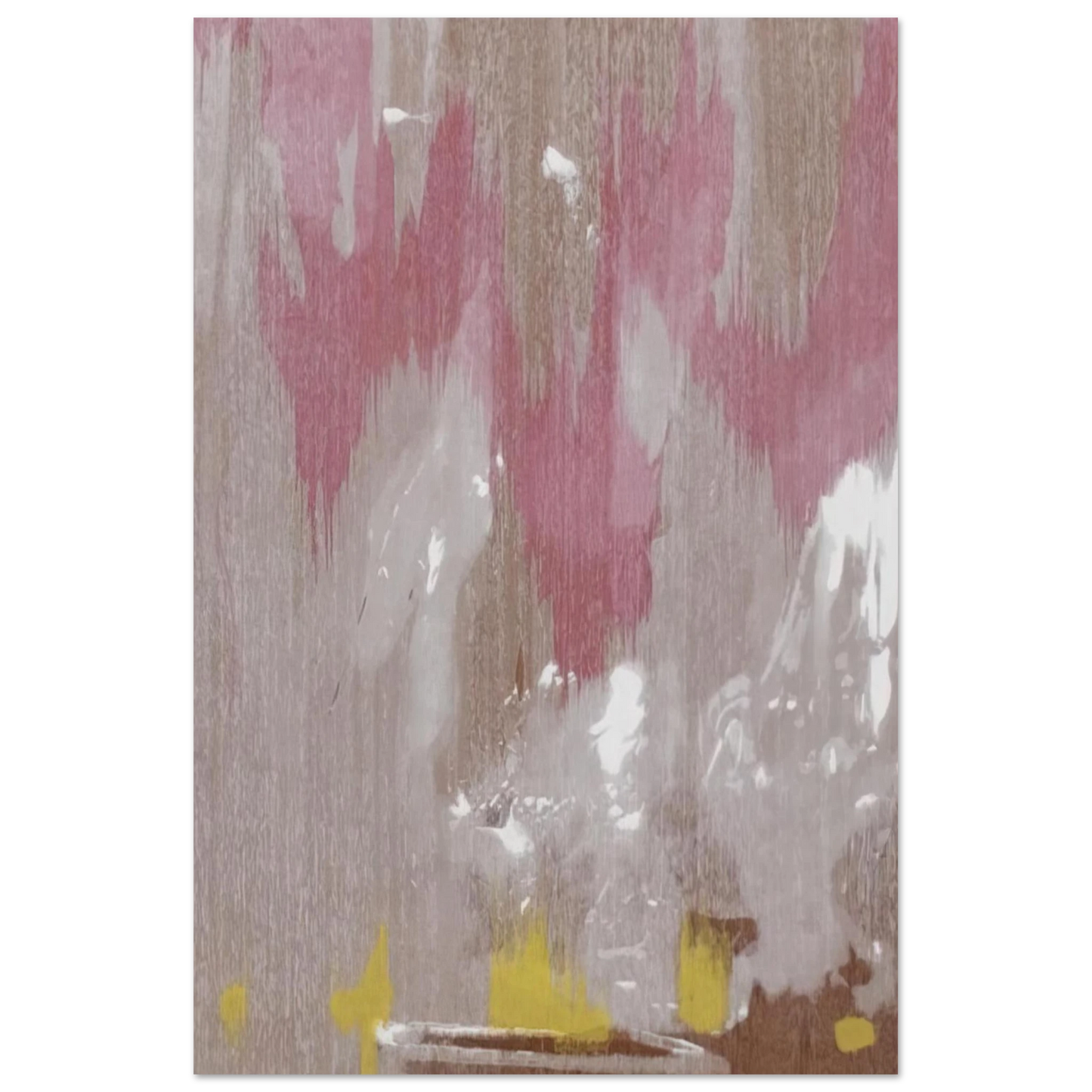 Helen Frankenthaler - Tales of Genji IV - 1998 Wall art - 30x40 cm / 12x16 inches - Premium Wooden Framed Poster With Fine Art Paper - Black frame