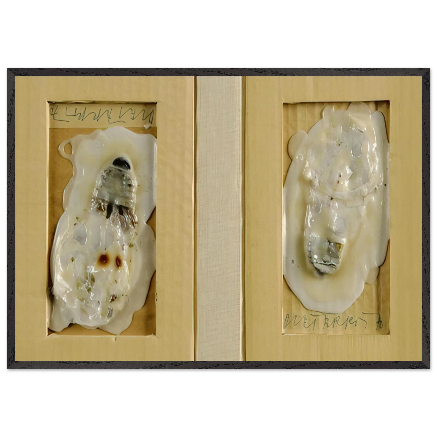 Snow - 1970 - Dieter Roth Framed Art Print – Black Wooden Frame - Default Title - -Framed Art Print