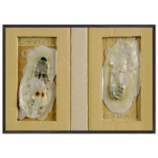 Snow - 1970 - Dieter Roth Framed Art Print – Black Wooden Frame - Default Title - -Framed Art Print