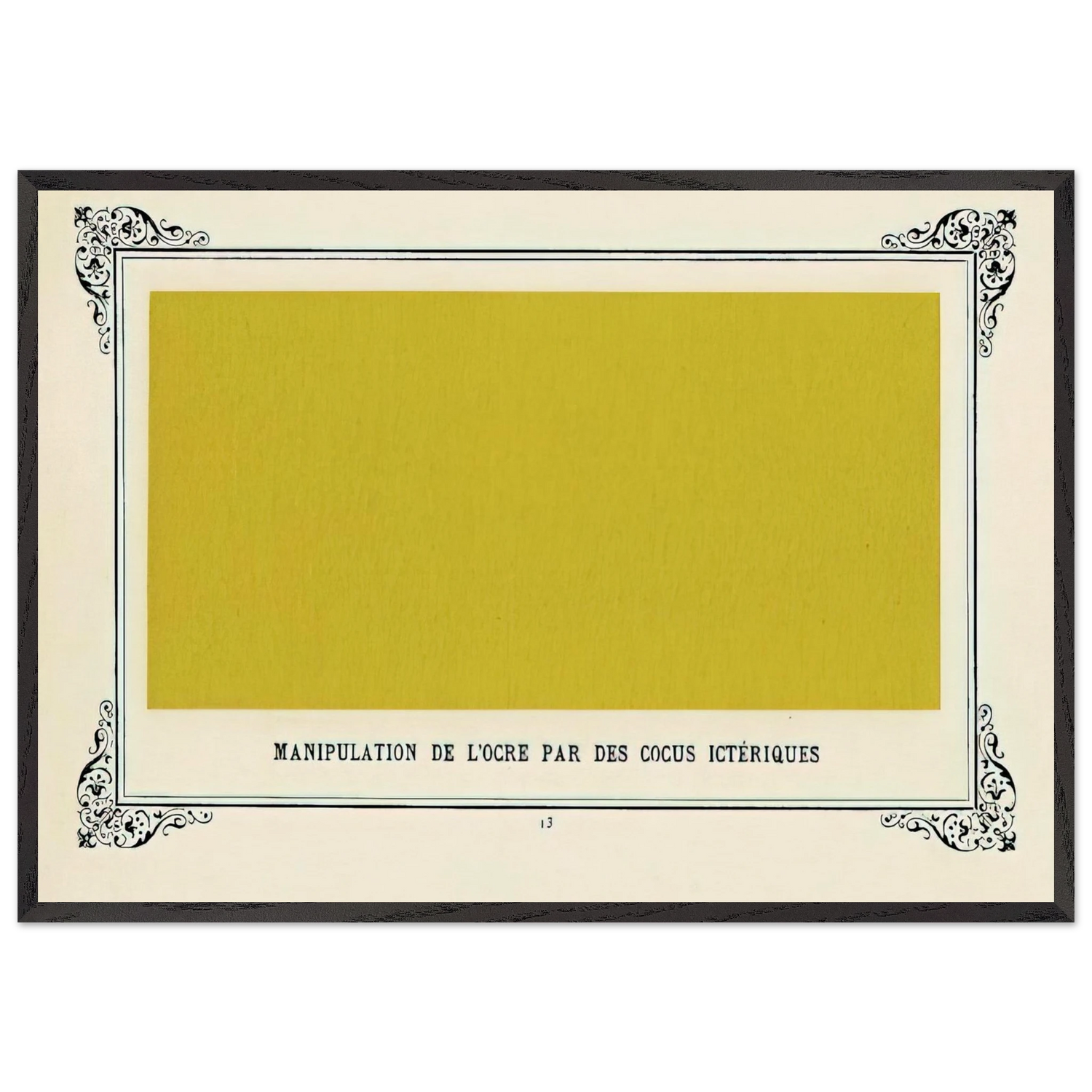 Jaundiced Cuckolds Handling Ochre - Alphonse Allais Framed Art Print – Black Wooden Frame - Default Title - -Framed Art Print