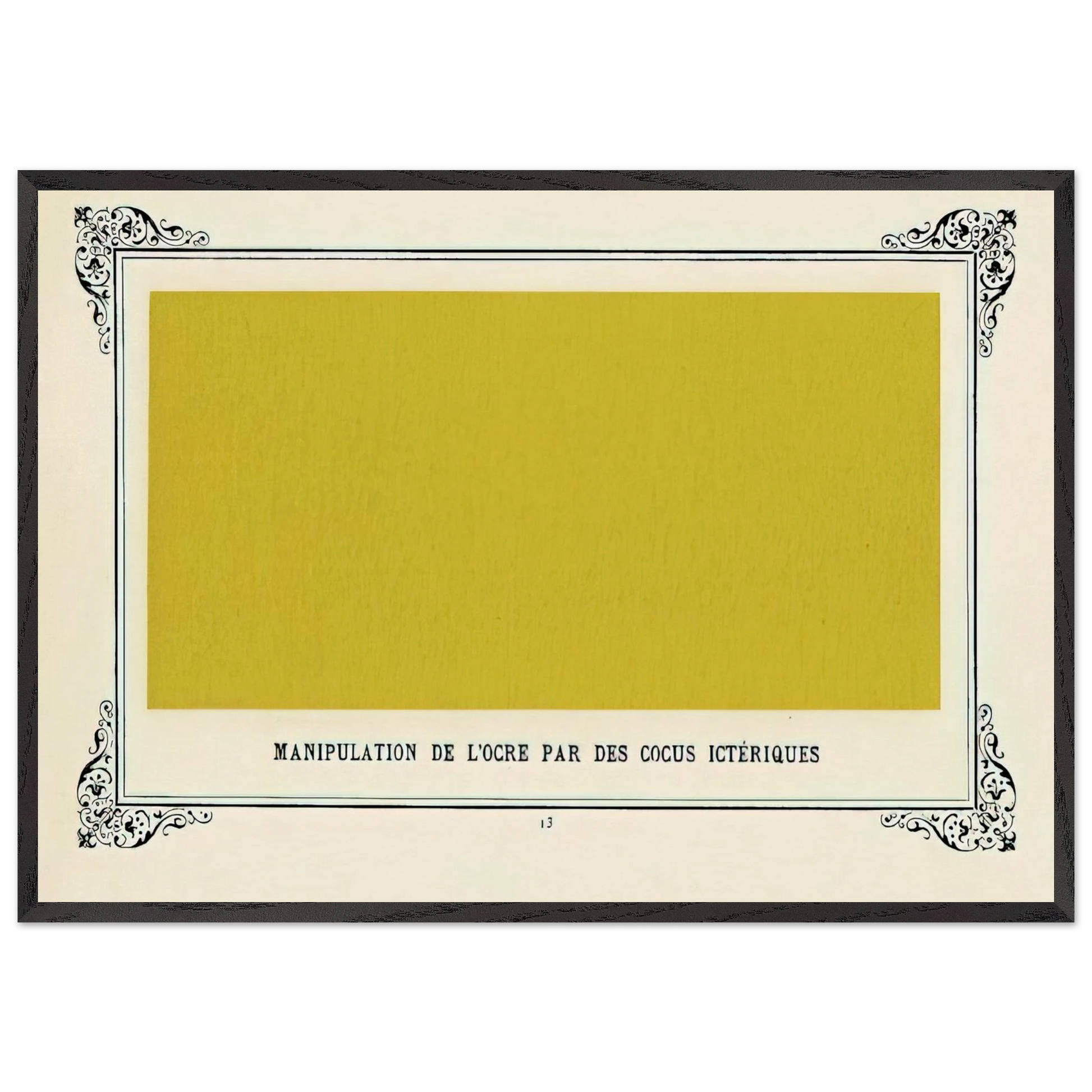 Jaundiced Cuckolds Handling Ochre - Alphonse Allais Framed Art Print – Black Wooden Frame - Default Title - -Framed Art Print