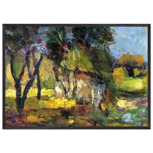 LANDSCAPE CORSICA 1898 - Henri Matisse 70x100 cm / 28x40 inches Framed Art Print – Black Wooden Frame