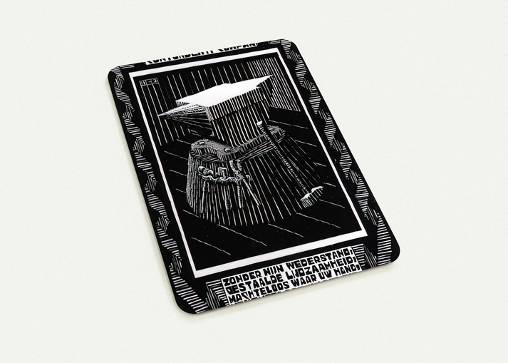 EMBLEMATA ANVIL By MC Escher Pack of 10 Post Cards | MC Escher Post Cards | A6 (10.5 x 14.8 cm) - 4.1 x 5.8 inches