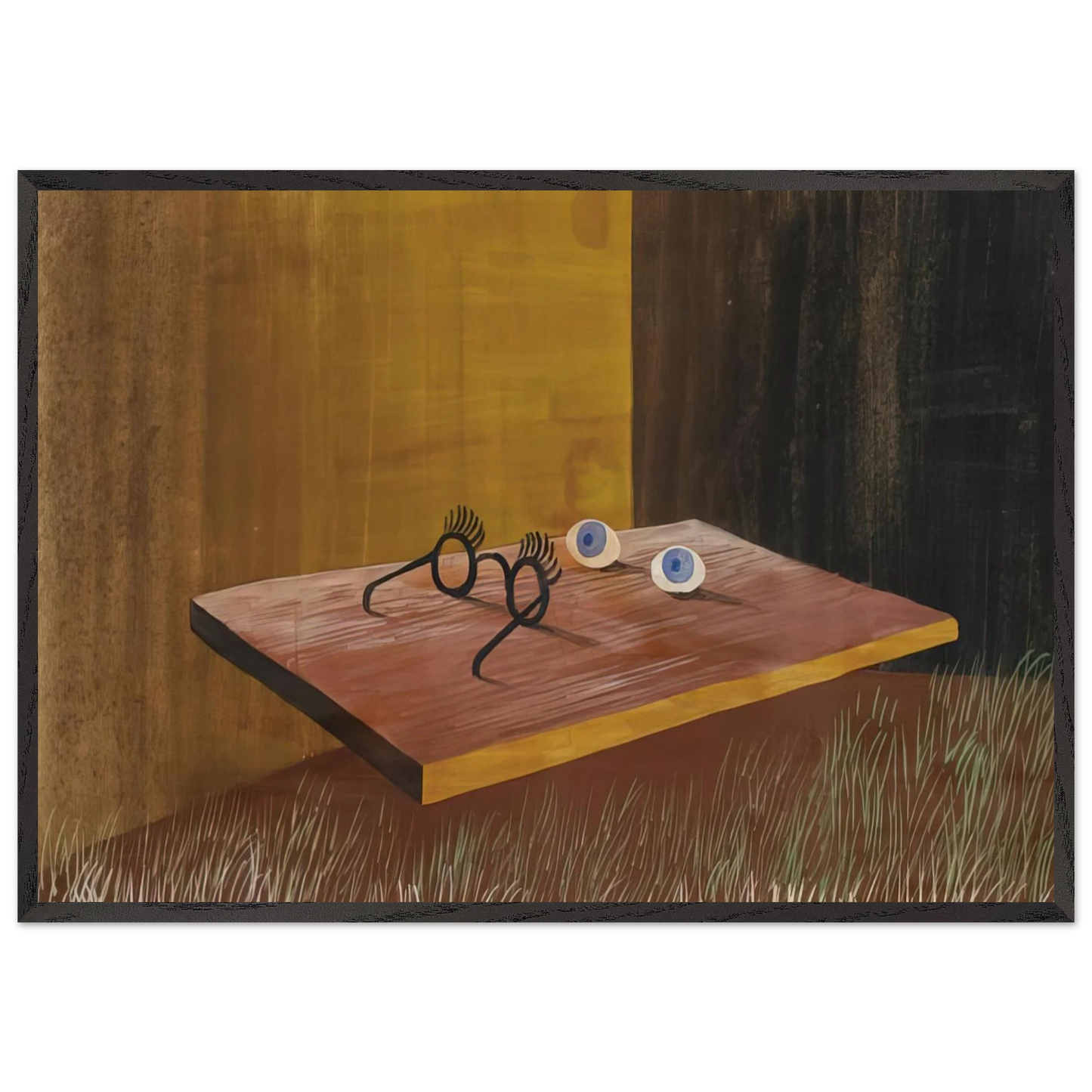EYES ON THE TABLE 1938 - Remedios Varo Framed Art Print – Black Wooden Frame - Default Title - -Framed Art Print