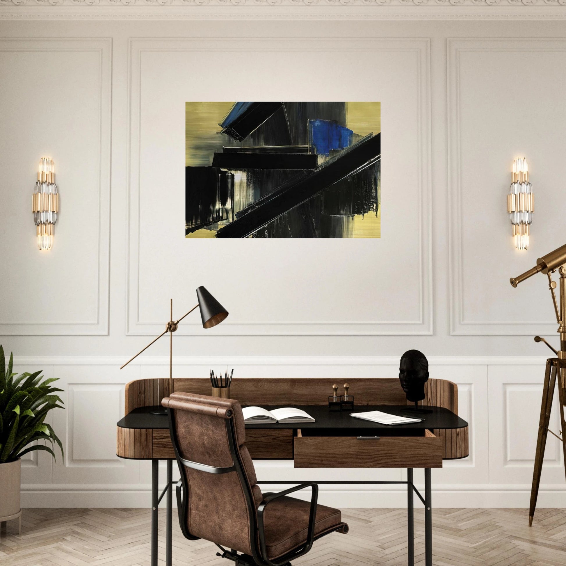 Peinture 21 Juillet 1958 - 1958 - Pierre Soulages Brushed Aluminum Print - 70x100 cm / 28x40 inches | Pierre Soulages Aluminum Print | Pierre Soulages Prints