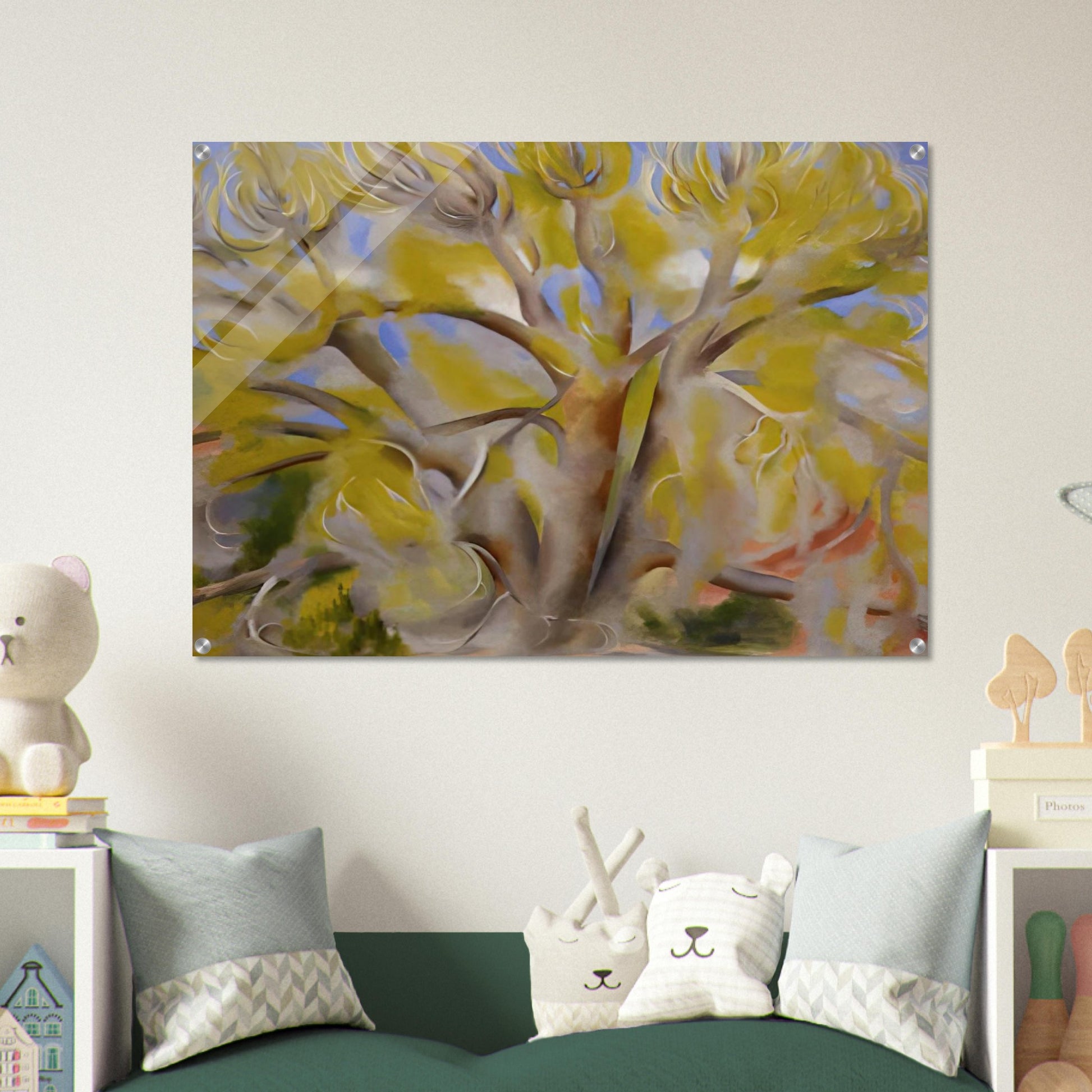 Spring Tree No. 1 - Georgia O'Keeffe Acrylic Print - 70x100 cm / 28x40″ inches | Georgia O'Keeffe Wall Art | Georgia O'Keeffe Prints