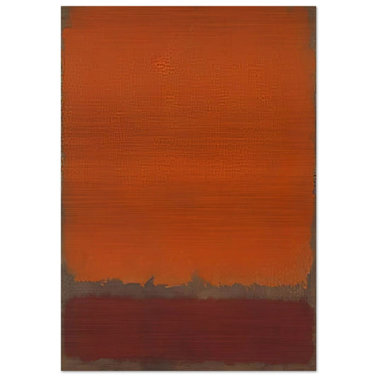 Ochre and Red on Red - 1962 - Mark Rothko Brushed Aluminum Print - 70x100 cm / 28x40 inches | Mark Rothko Aluminum Print | Mark Rothko Prints