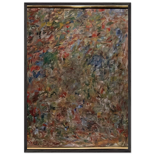 ABSTRACTION 1963 - Milton Resnick Framed Art Print – Black Wooden Frame - Default Title - -Framed Art Print