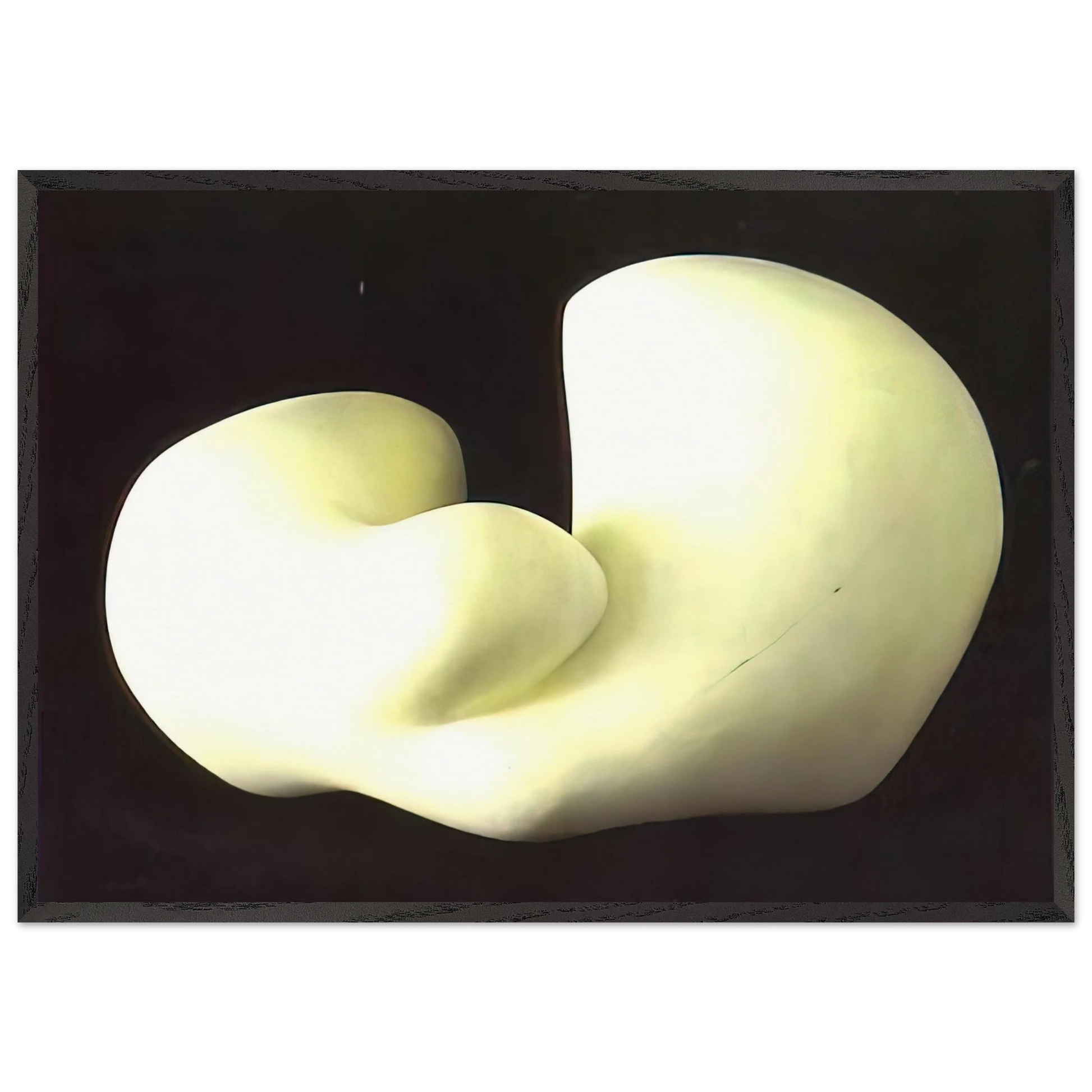 Human Concretion - Jean Arp Framed Art Print – Black Wooden Frame - Default Title - -Framed Art Print