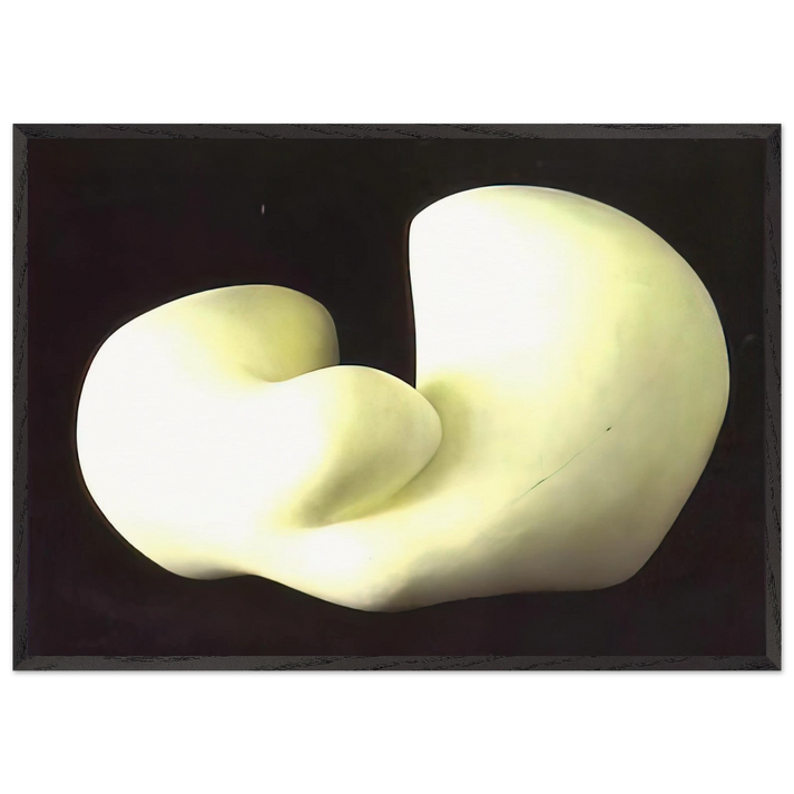 Human Concretion - Jean Arp 70x100 cm / 28x40 inches Framed Art Print – Black Wooden Frame