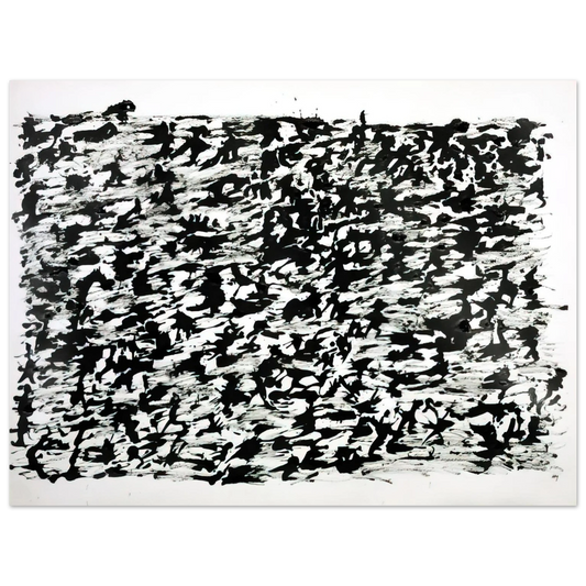 Henri Michaux - UNTITLED CHINESE INK DRAWING 1961 Fine Art Poster - Default Title