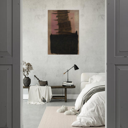 Composition in Black  Ochre - 1957 - Adja Yunkers Brushed Aluminum Print - 70x100 cm / 28x40 inches | Adja Yunkers Aluminum Print | Adja Yunkers Prints