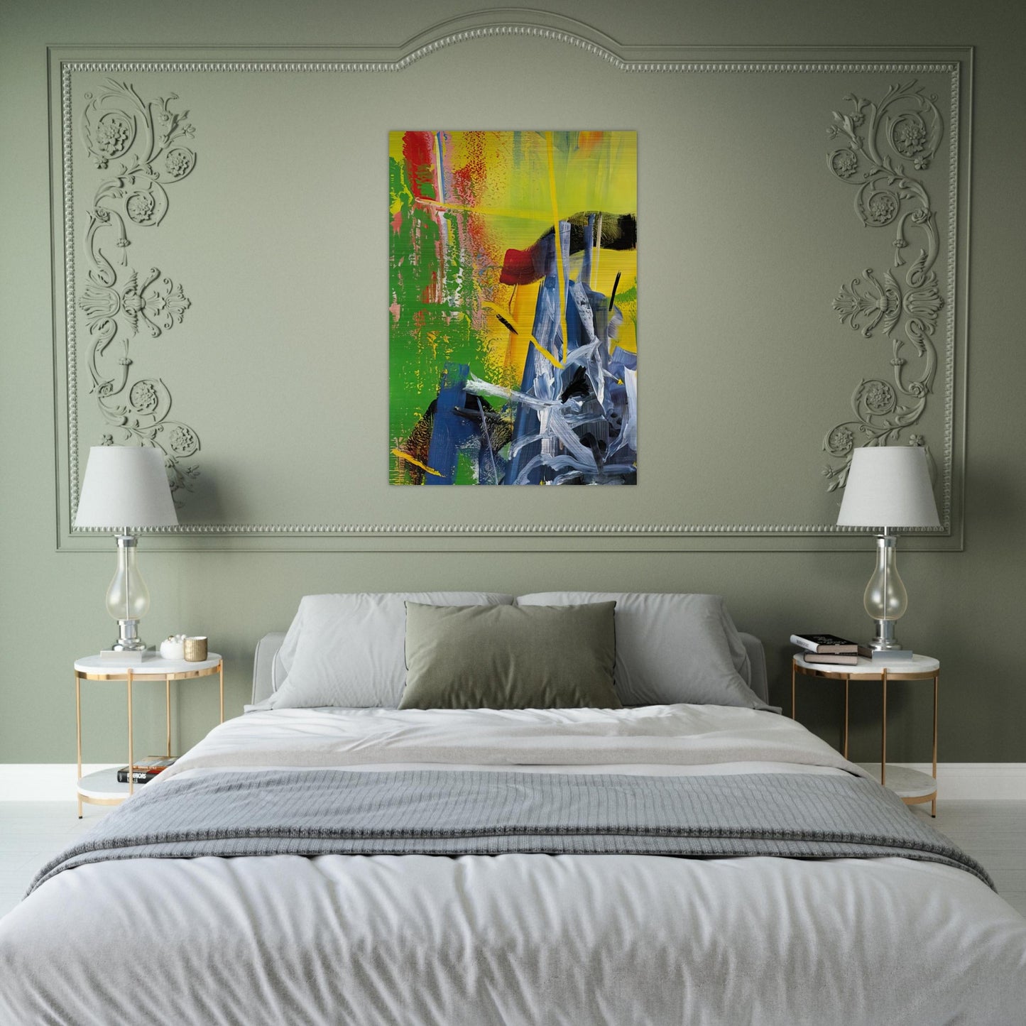 KORN - Gerhard Richter Brushed Aluminum Print - 70x100 cm / 28x40 inches | Gerhard Richter Aluminum Print | Gerhard Richter Prints