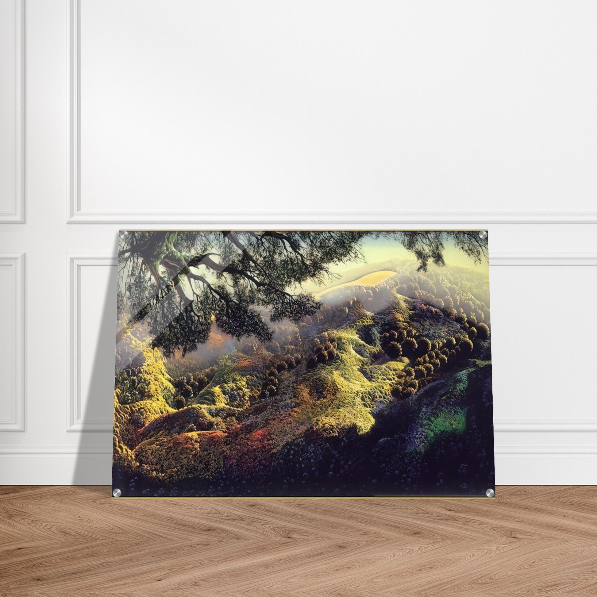 Paradise - Eyvind Earle Acrylic Print - 70x100 cm / 28x40″ inches | Eyvind Earle Wall Art | Eyvind Earle Prints