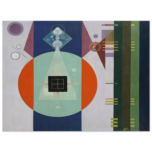 Rudolf Bauer - DARK SQUARE 1938 Fine Art Poster - Default Title